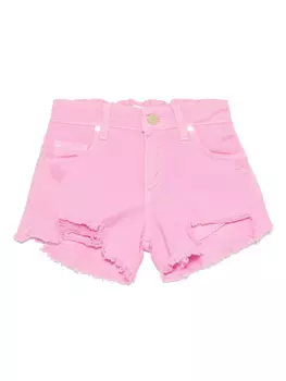 Miss Grant Kids шорты с бахромой, розовый