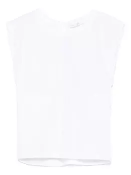 Miss Grant Kids топ с открытой спиной, белый