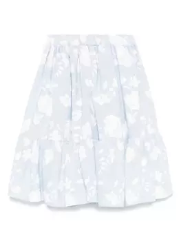 Miss Grant Kids юбка с цветочным принтом, синий