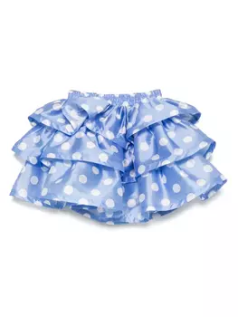 Miss Grant Kids юбка в горох, синий
