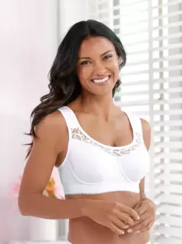 MISS MARY рельефный бюстгальтер, белый