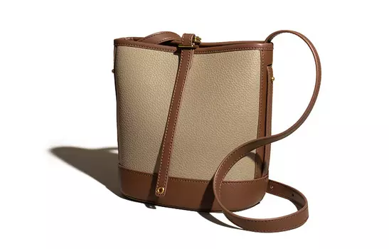 Miss Mu Si Женская сумка через плечо MISS MUSI, Белый с коричневым + подарочная коробка