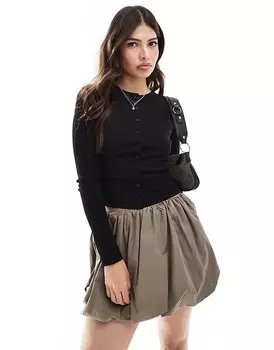 Miss Selfridge – кардиган в рубчик на пуговицах с круглым вырезом