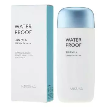 Missha - All Around Safe Block WaterProof Sun Milk SPF50+/PA++++ - Водостойкое солнцезащитное молочко - 70 мл