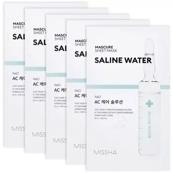 MISSHA Mascure AC Care Solution Тканевая маска с соленой водой для чувствительной кожи 1 шт.