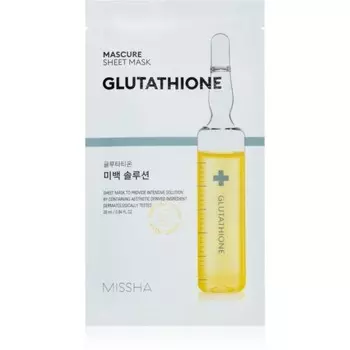 Missha Mascure Glutathione осветляющая тканевая маска 28 мл
