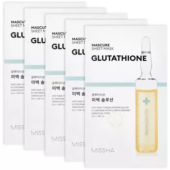 Missha Mascure Solution Sheet Mask Отбеливающий раствор
