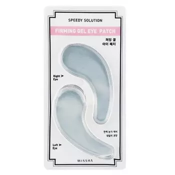 Missha, Speedy Solution Firming Gel Eye Patch, гелевые патчи для глаз, 1 пара