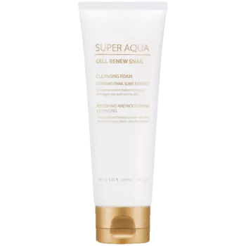 Missha Super Aqua Cell Snail очищающая пенка для лица, 100 мл
