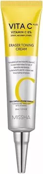 Missha, Vita C Plus Eraser Toning Cream, осветляющий и разглаживающий крем для лица, 30 мл