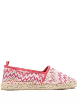 Missoni эспадрильи Elle с узором зигзаг, розовый
