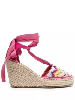 Missoni эспадрильи с узором зигзаг, розовый