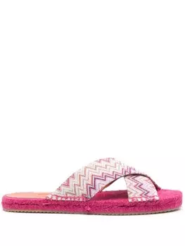 Missoni эспадрильи с узором зигзаг, розовый