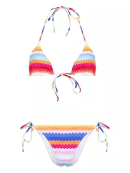 Missoni бикини с узором зигзаг, белый