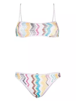 Missoni бикини с узором зигзаг, белый