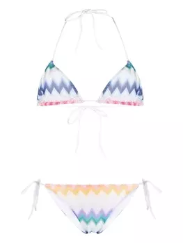 Missoni бикини с узором зигзаг, синий