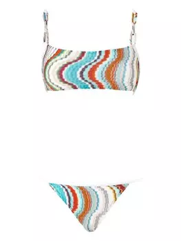 Missoni бикини с узором зигзаг, синий