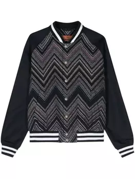 Missoni бомбер со вставками, синий