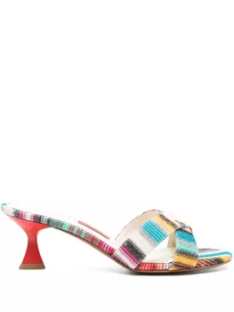 Missoni босоножки в полоску, синий