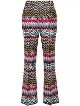 Missoni брюки-капри с завышенной талией, розовый