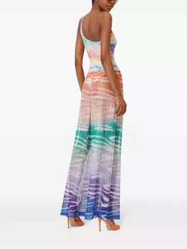 Missoni брюки палаццо с принтом тай-дай, синий