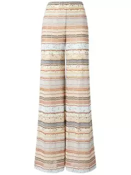 Missoni брюки палаццо в полоску, нейтральный