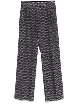 Missoni брюки с узором шеврон, черный