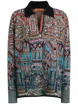 Missoni джемпер с графическим принтом, красный