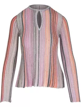 Missoni джемпер с пайетками, розовый