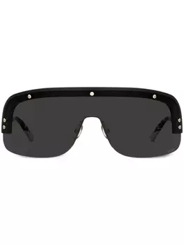 MISSONI EYEWEAR солнцезащитные очки с тонированными масками, черный