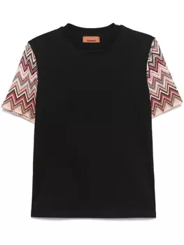 Missoni футболка с узором зигзаг, черный