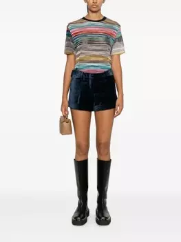 Missoni футболка с вышитым логотипом, черный