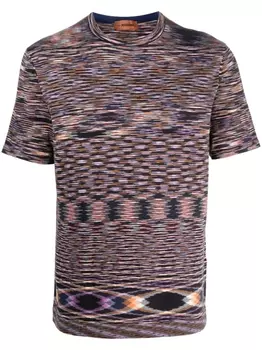 Missoni футболка в полоску, синий