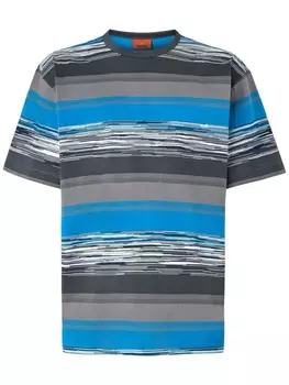 Missoni футболка в полоску, синий