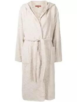 Missoni Home халат Rex с узором зигзаг, нейтральный цвет