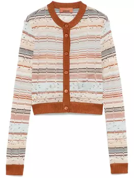 Missoni кардиган с люрексом, коричневый