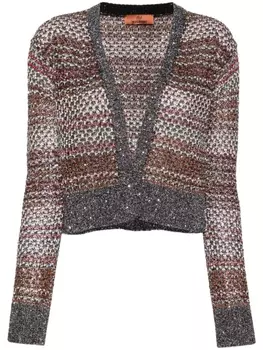 Missoni кардиган с пайетками, черный