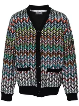 Missoni кардиган с вышитым логотипом, черный