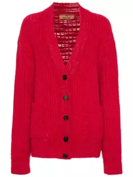 Missoni кардиган в рубчик, красный