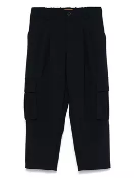 Missoni Kids брюки-карго из натуральной шерсти, синий