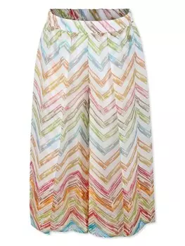 Missoni Kids брюки с узором зигзаг, белый