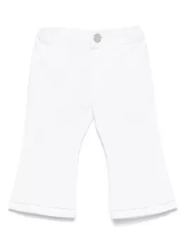 Missoni Kids джинсы с узором зигзаг, белый