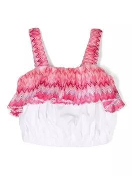 Missoni Kids футболка без рукавов, белый