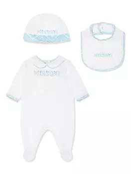 Missoni Kids комплект для роста ребенка с логотипом (набор из трех штук), белый