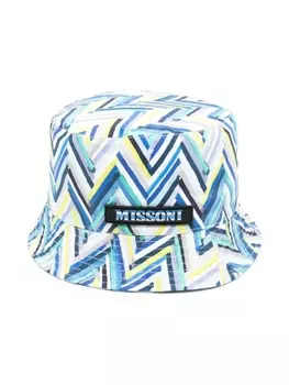 Missoni Kids панама с принтом, синий