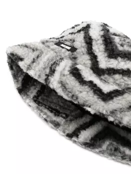 Missoni Kids панама с узором зигзаг, черный