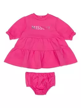 Missoni Kids платье с логотипом (комплект из двух), розовый