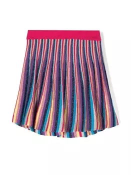 Missoni Kids полосатая юбка, синий