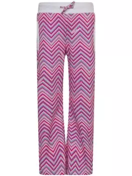 Missoni Kids прямые брюки, розовый