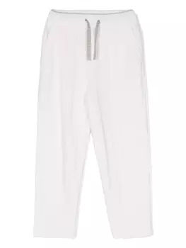 Missoni Kids спортивные брюки с кулиской, нейтральный цвет